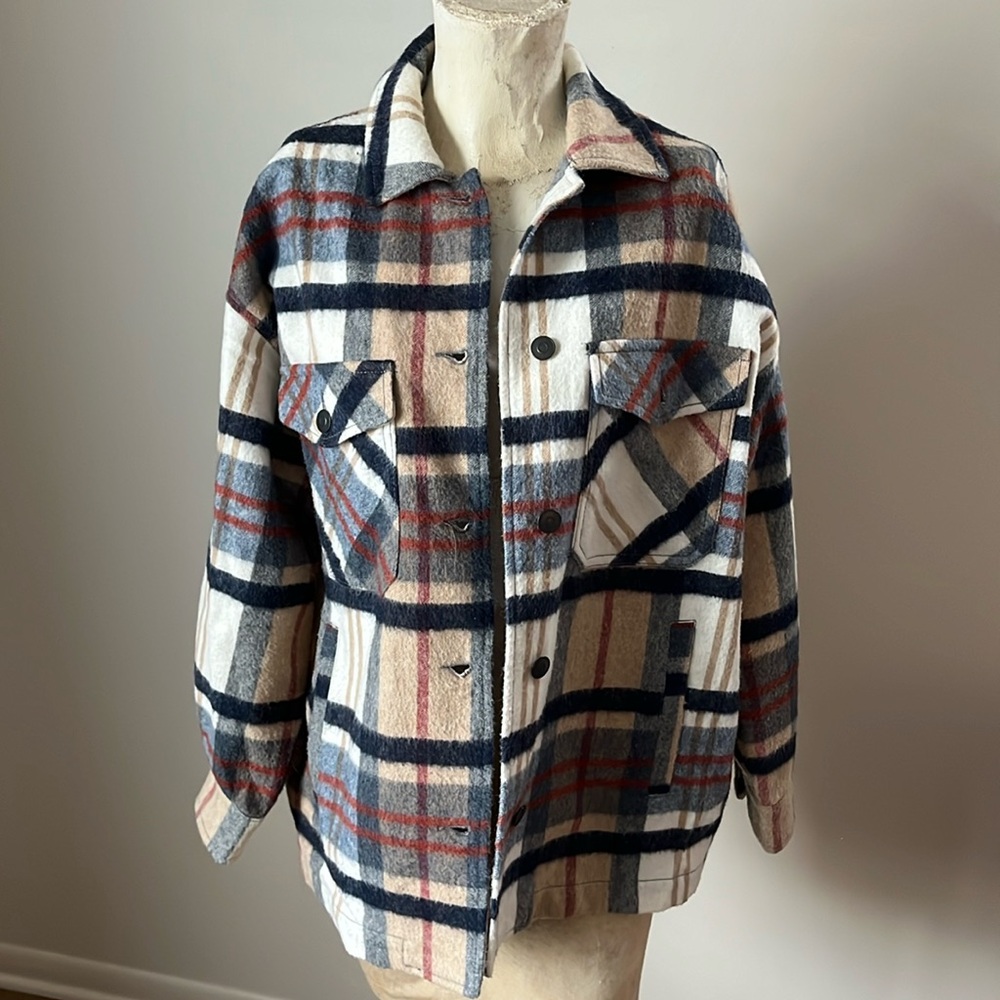 Zara Plaid Oversized Shacket
